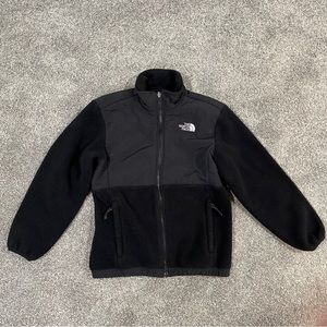The North Face Polartec fleece jacket black girls size Large